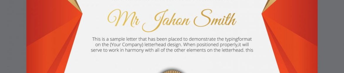 Modern Premium Company Certificate Of Achievement And Appreciation Template