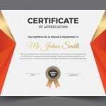 Modern Premium Company Certificate Of Achievement And Appreciation Template