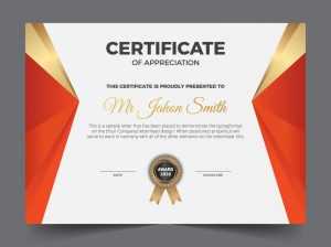 Modern Premium Company Certificate Of Achievement And Appreciation Template