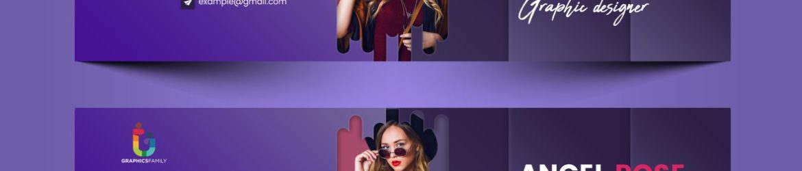 Modern Purple YouTube Channel Art Design