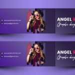 Modern Purple YouTube Channel Art Design - Download Grátis Modern Purple YouTube Channel Art Design