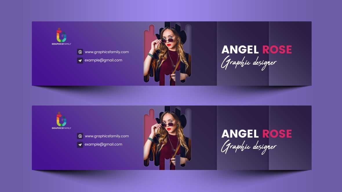 Modern Purple YouTube Channel Art Design