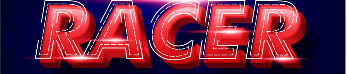 Modern Racing Text Effect