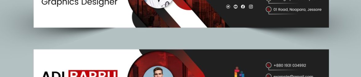 Modern Red and Black YouTube Channel art Design Modern Red and Black YouTube Channel art Design