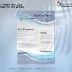 Modern simple template for curriculum