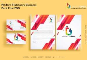 Modern Stationery Business Pack Free Psd
