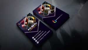 Modern Vertical Visiting Card Design