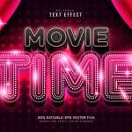 Movie Time Text Style Effect - Download Grátis Movie Time Text Style Effect