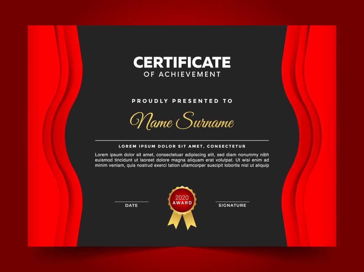 Multipurpose Professional Certificate Template Design