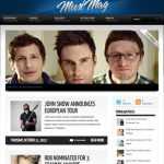 MusiMag Blue skin - Template para Blogger MusiMag Blue skin