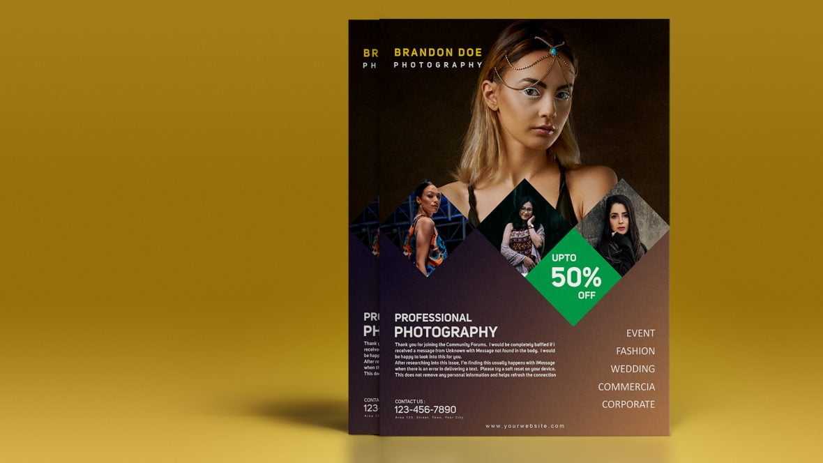 “Must Have” Photographer Flyer .PSD Template Design