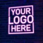 Neon Logo Mockup - Download Grátis Neon Logo Mockup