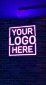 Neon Logo Mockup