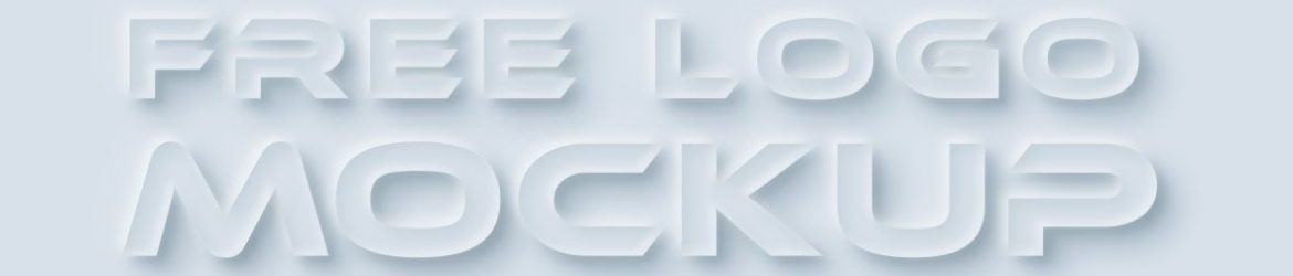 Neumorphism Logo Mockup Neumorphism Logo Mockup