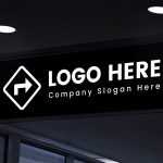 Night Signage Logo Mockup