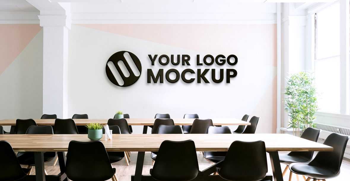 Office Background Logo Mockup