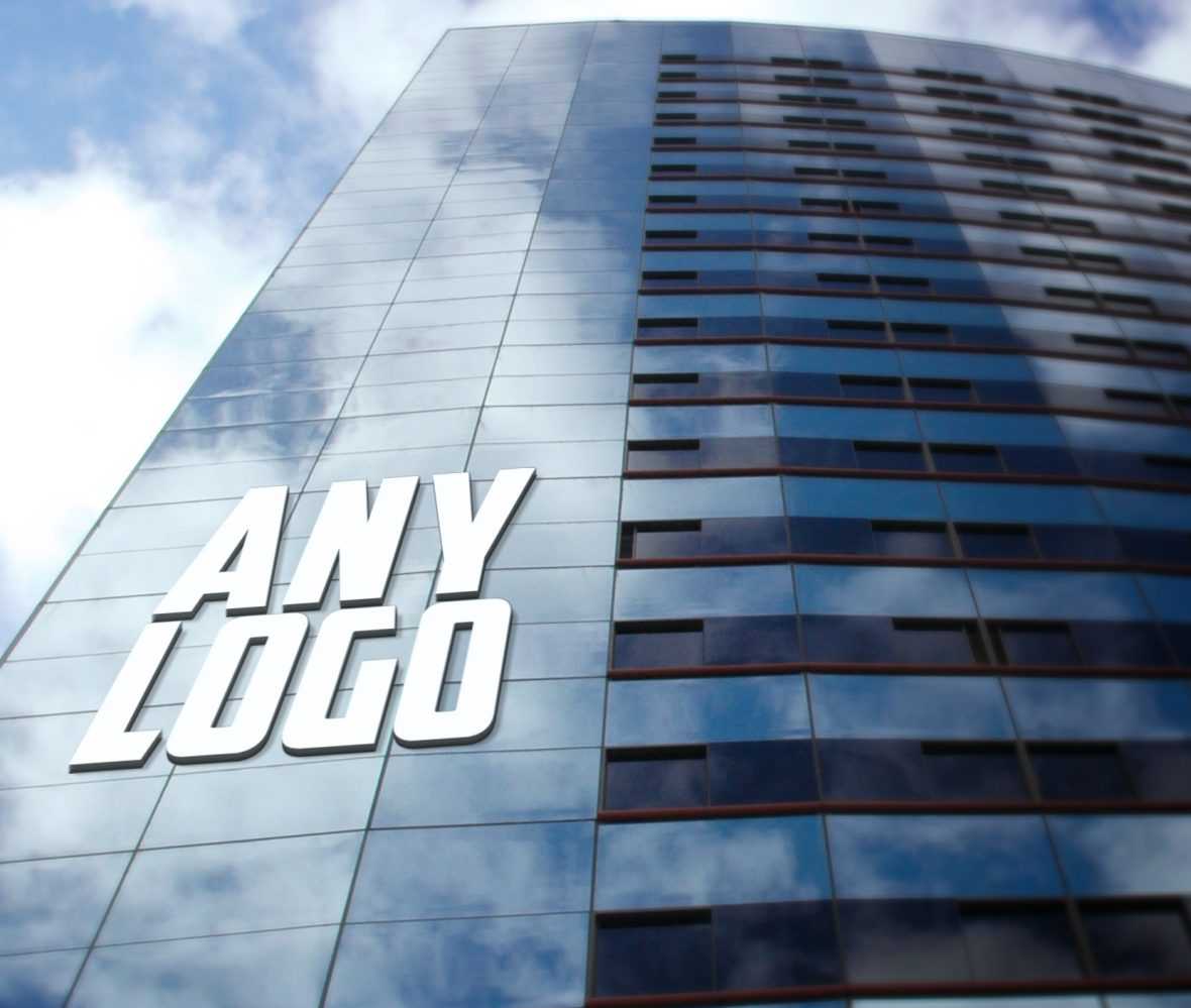 Office Building Logo MockUp