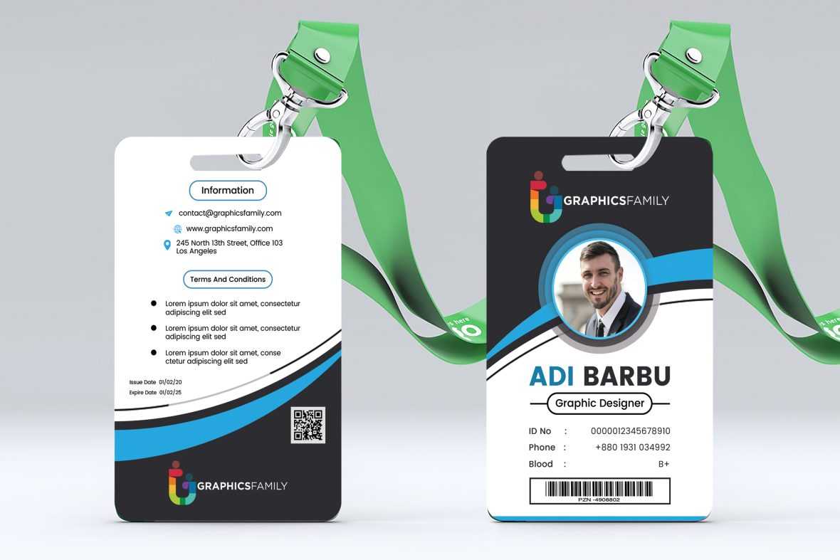 Office Identification Card Design Template