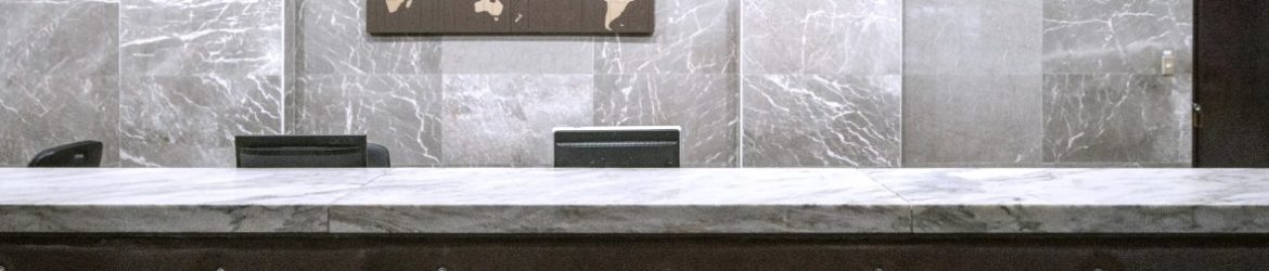 Office Reception 3D Logo Mockup