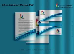 Office Stationery Mockup PSD