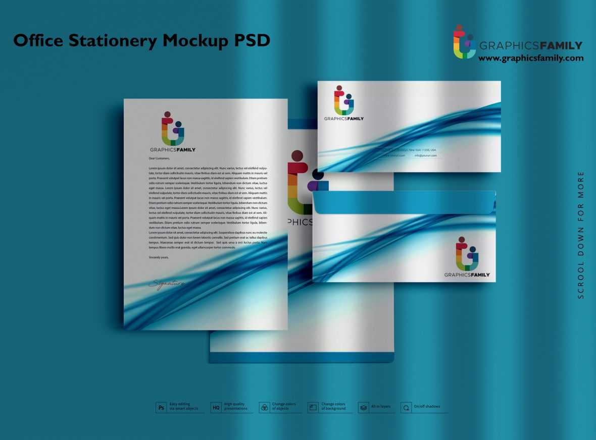 Office Stationery Mockup PSD