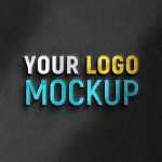 Office Wall Glass Logo Mockup