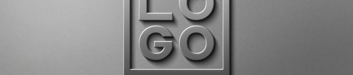 Office Wall Steel Logo Mockup
