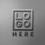 Office Wall Steel Logo Mockup