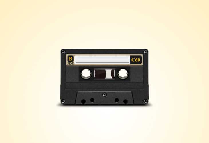 Old Cassette PSD file