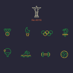 Olympics Line Icons