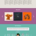 One Page Template PSD