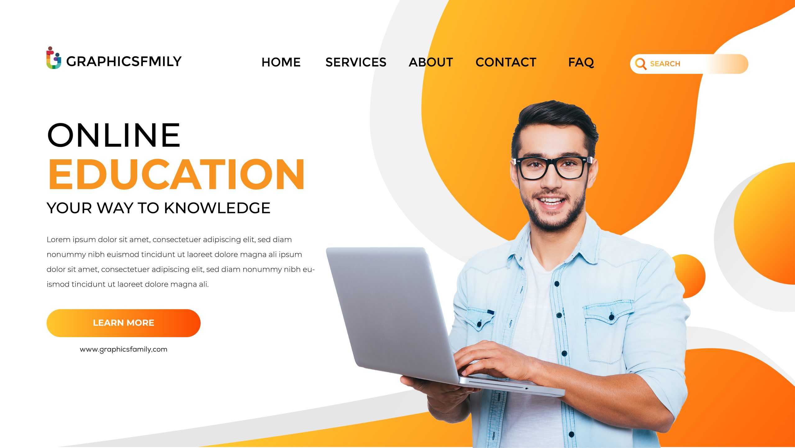 Online Education Landing Page Design
