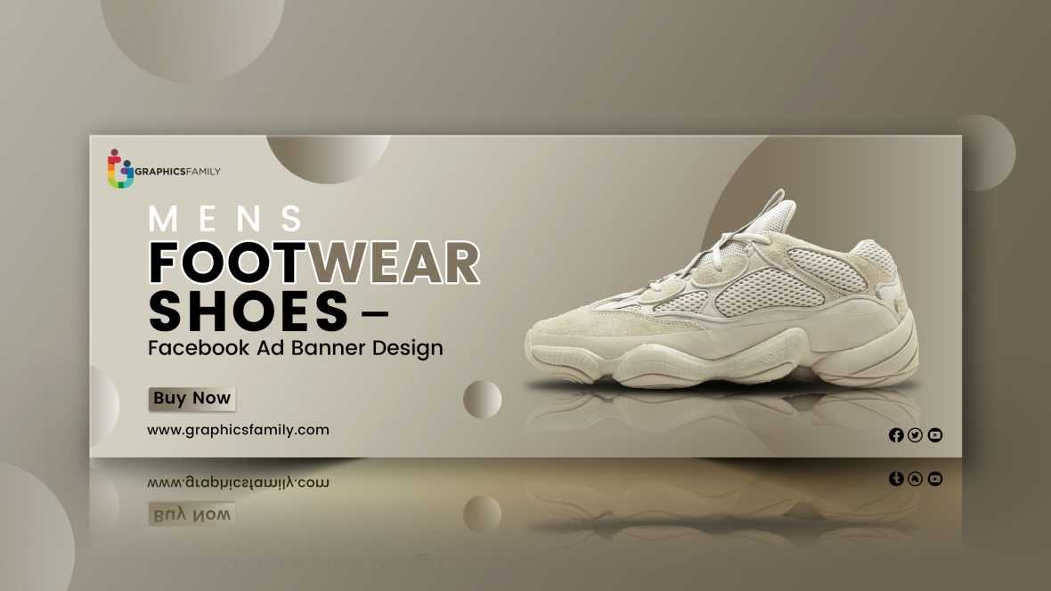 Online shoes store Facebook cover design