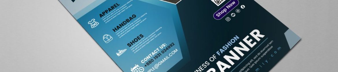 Online Shop Promotion Flyer Template