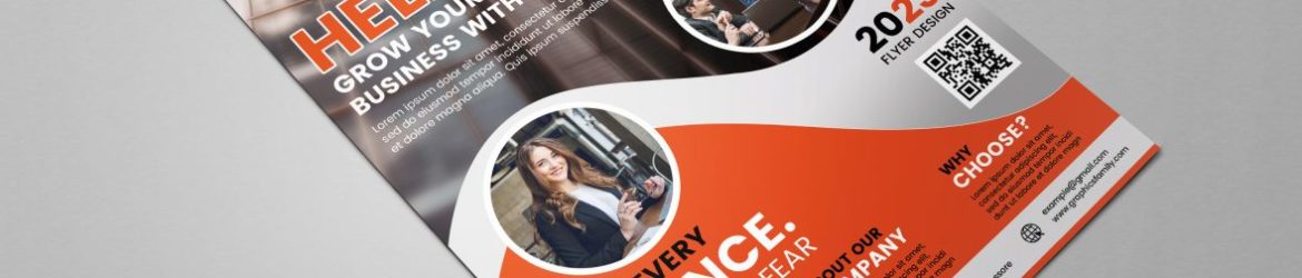 Orange Business Flyer Design Template