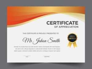 Orange Diploma Template
