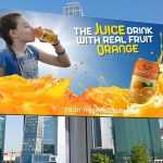 Orange Juice Advertising Billboard Template