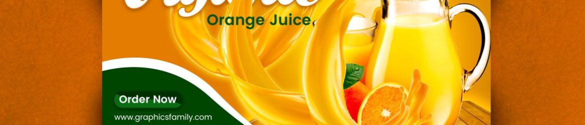 Orange Juice Instagram Post and Web Banner Orange Juice Instagram Post and Web Banner