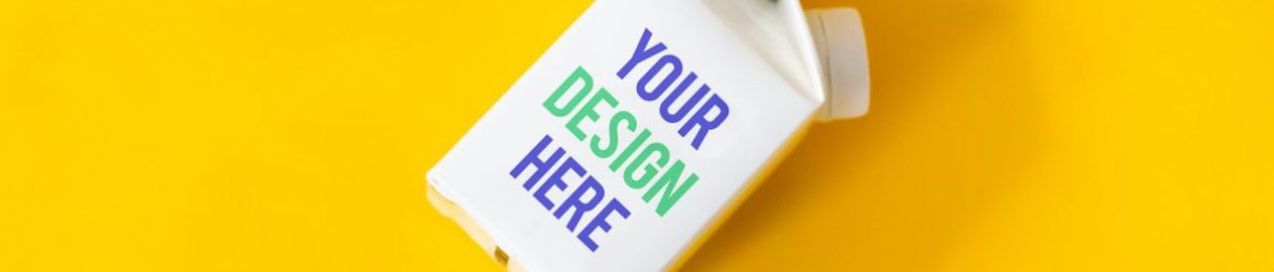 Organic Milk Bottle Mockup