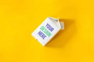 Organic Milk Bottle Mockup