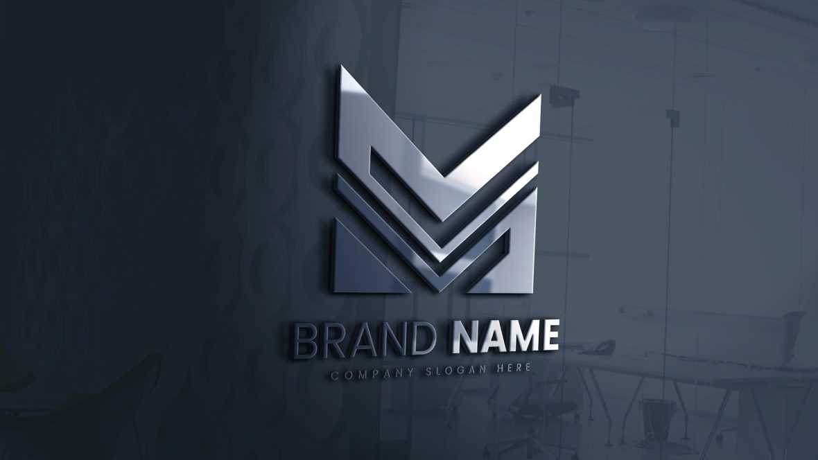 Overlay letter m logo design template vector image