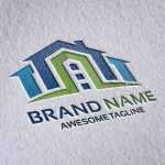 Paper Pressed Logo Mockup