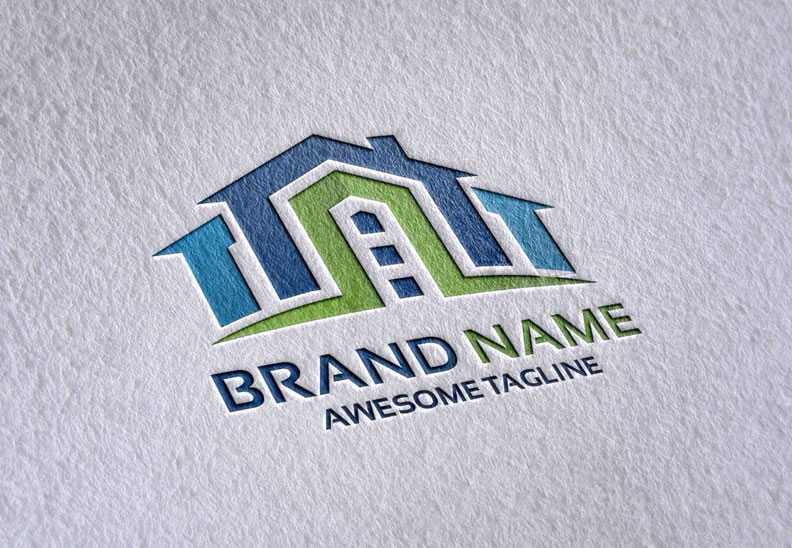 Paper Pressed Logo Mockup