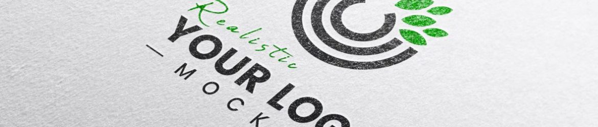 Paper Texture Logo Mockup
