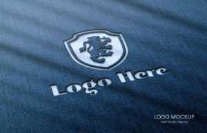 Photo Realistic Laser Cut Cotton Logo Mockup