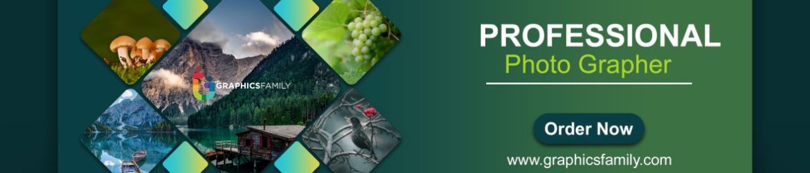 Photographer Web Banner Template Design Photographer Web Banner Template Design