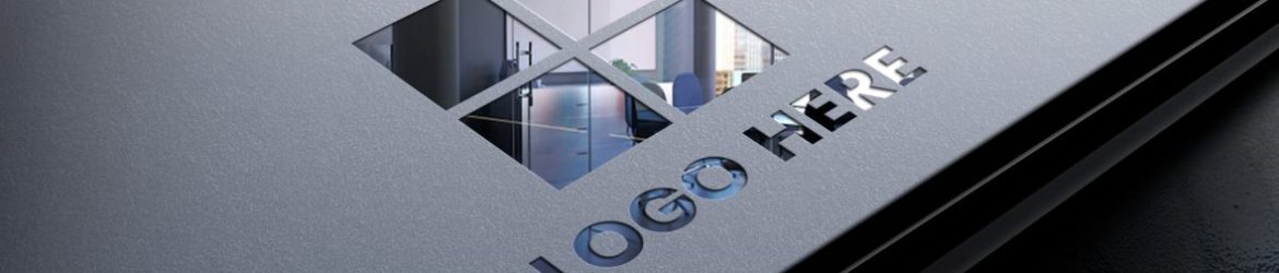 Photorealistic 3D Glass Cutting Logo Mockup Photorealistic 3D Glass Cutting Logo Mockup