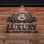 Photorealistic 3D logo mockup On Wooden Wall