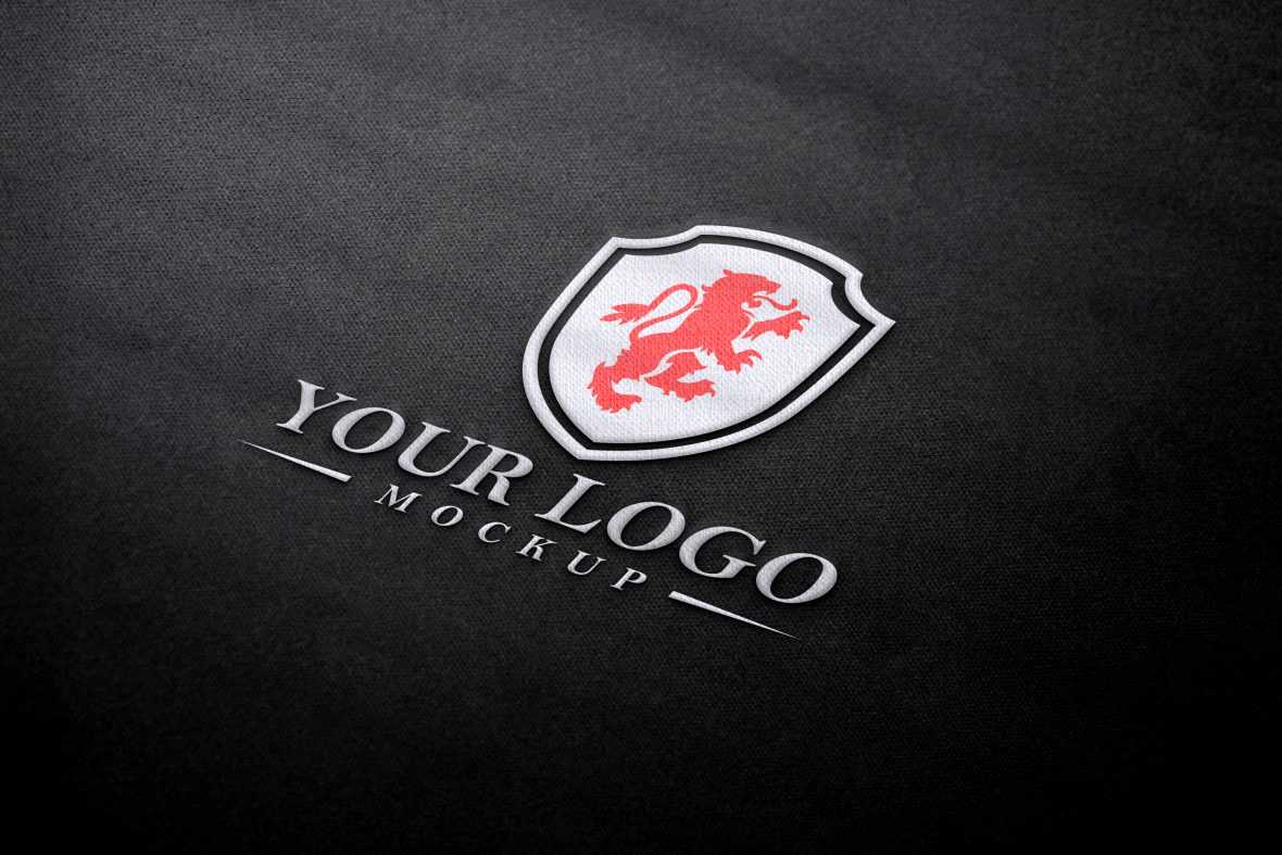 Photorealistic Cotton Logo Mockup