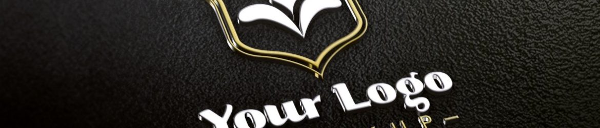 Photorealistic Foil Logo Mockup Photorealistic Foil Logo Mockup